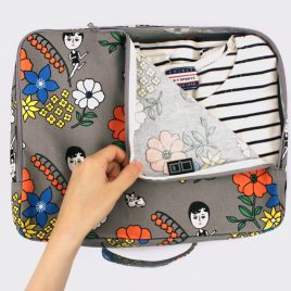 Kleidertasche „Champ de Fleurs“