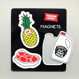 Magnet-Set „Pineapple, Steak and Milk“