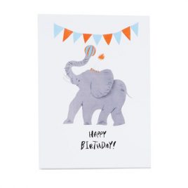 Klappkarte „Birthday Elephant“