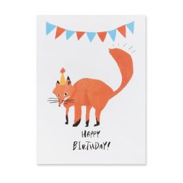 Klappkarte „Birthday Fox“