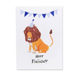 Klappkarte „Birthday Lion“